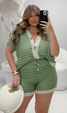 Conjunto Jasmim em Tricô