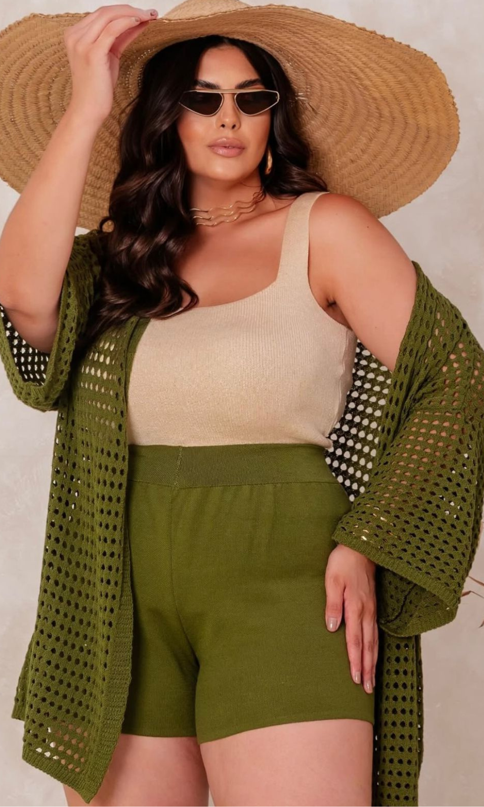 Short Aurora em Tricô modal