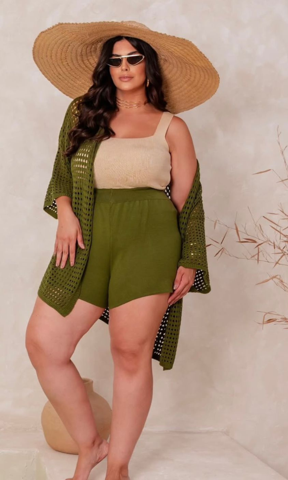 Short Aurora em Tricô modal